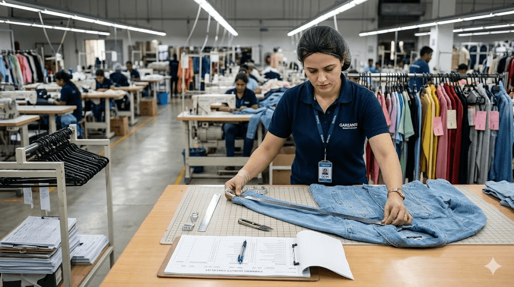 Quality inspection in garment factory